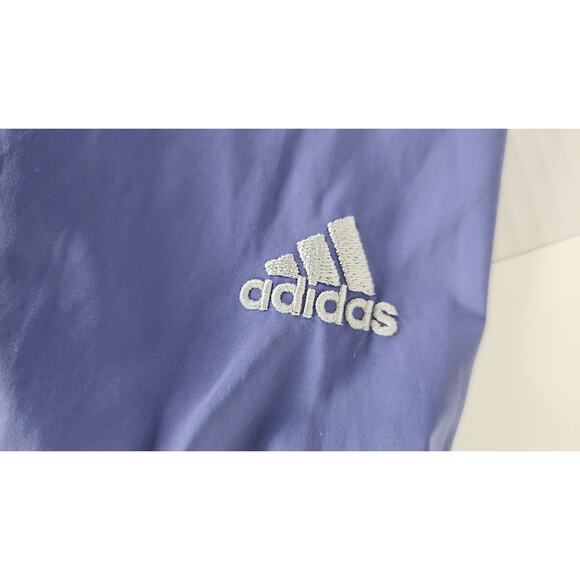 Vtg Adidas Climaproof Long Sleeve Zippered Blue Windbreaker w/ Pockets Women Med - Picture 9 of 13